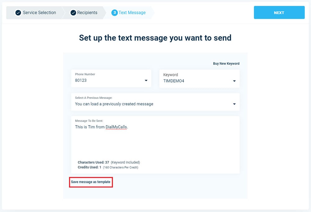 SMS Text Message Templates - Version 3