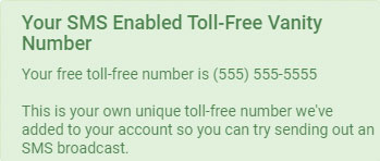 SMS Enabled Toll-Free Vanity Number - DialMyCalls